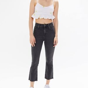 BDG high waisted cropped kick flare jeans